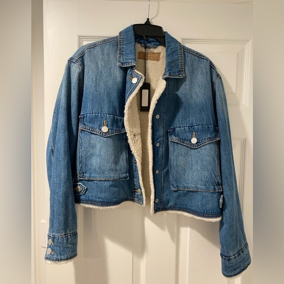 NWT BlankNYC Denim and Sherpa Jacket S - Picture 1 of 6